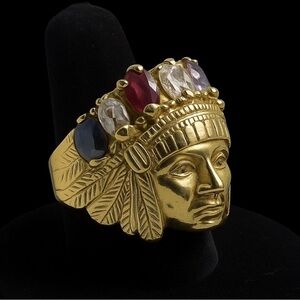 10K Gold, Indian Chief Ring, Florida State University 1 of 1 Custom Piece